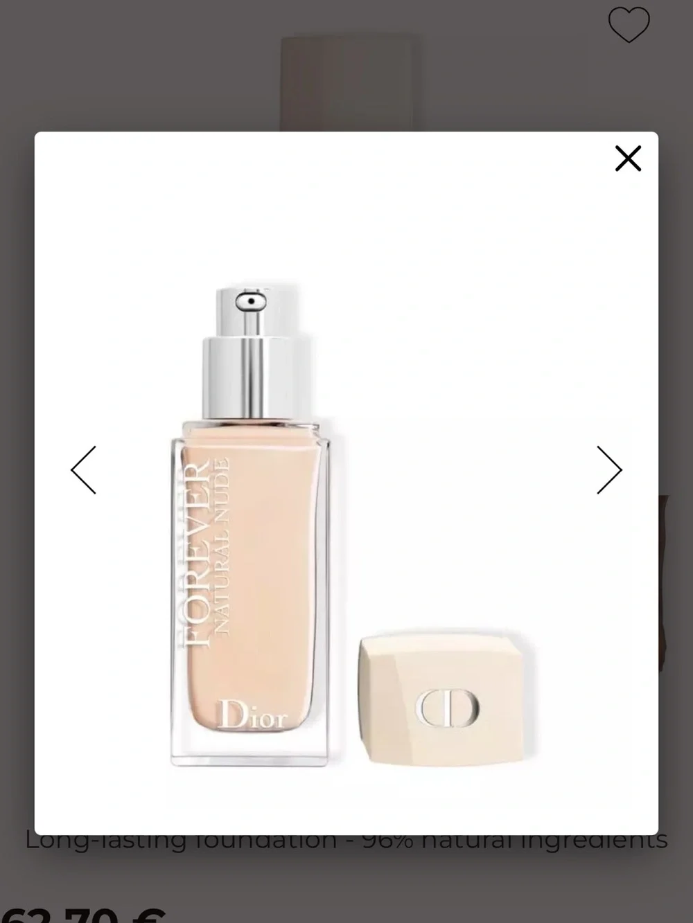 Dior Forever Natural Nude Liquid Foundation - Nude Beige 1N NEUTRAL